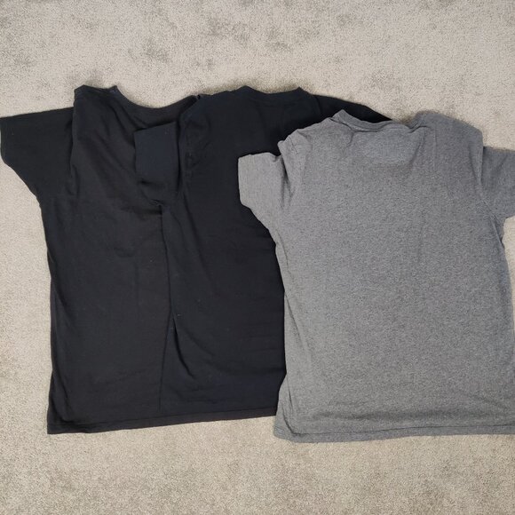 Calvin Klein And Bench Men's Tee 3 Pcs Size M Black Gray Cotton Basic Casual - Picture 2 of 8